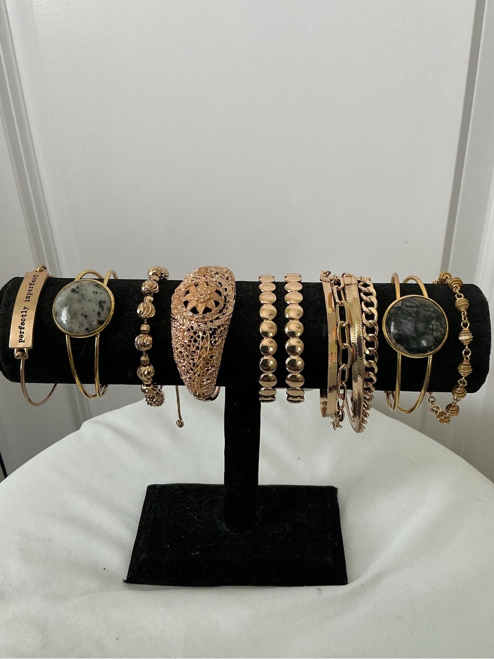8-Piece Gold-Tone Multi Bracelet Set